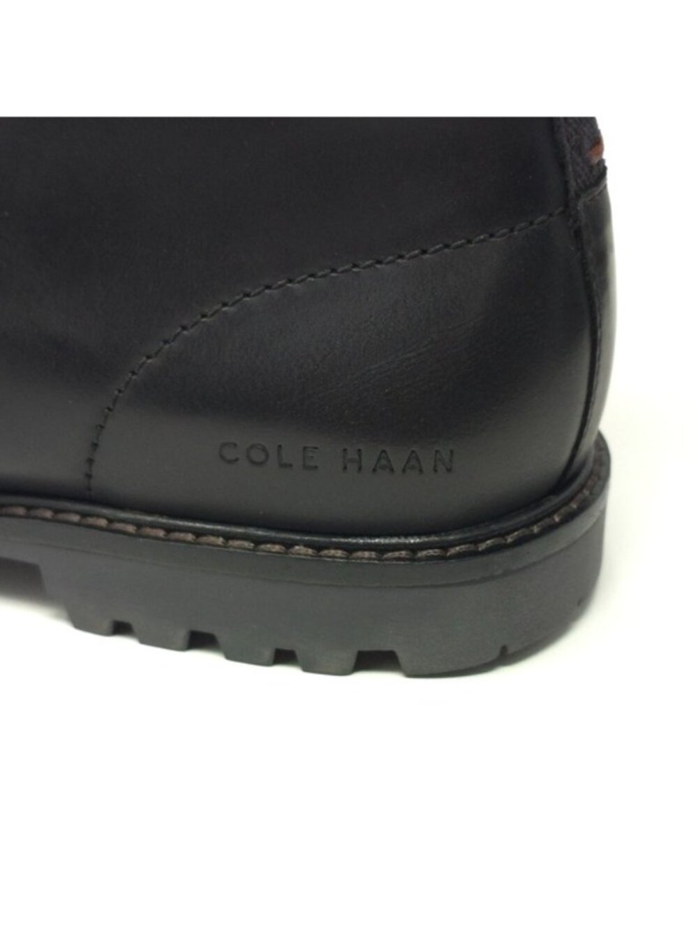 Cole Haan Chukka Boots Midland Lug Water Resistant Leather Black - Picture 7 of 13